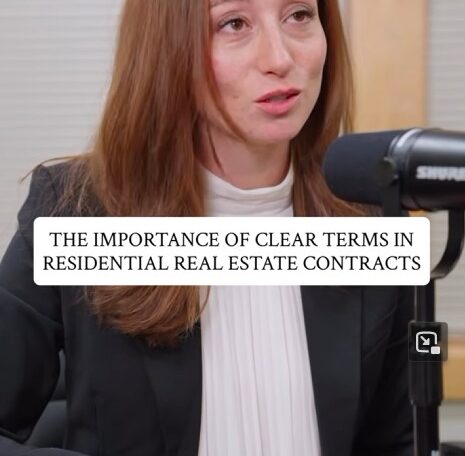 Sabrina Rabban Esq discussing Residential Real Estate contracts in New York