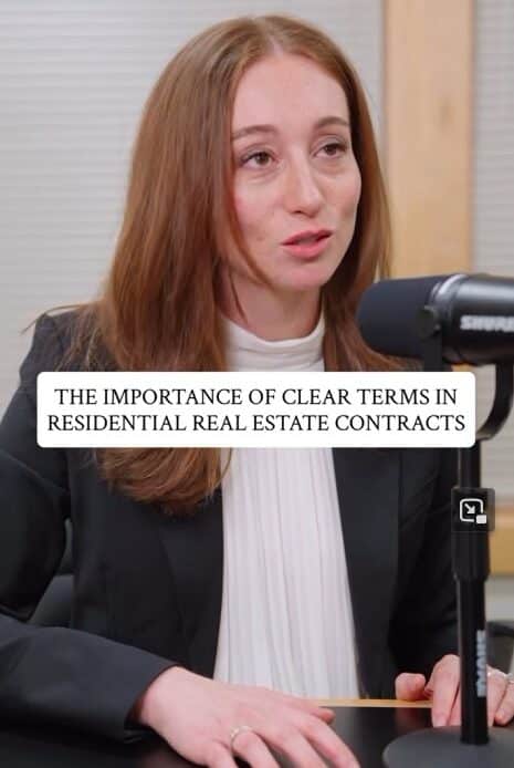 Sabrina Rabban Esq discussing Residential Real Estate contracts in New York