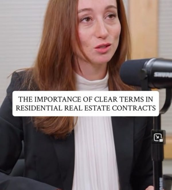 Sabrina Rabban Esq discussing Residential Real Estate contracts in New York