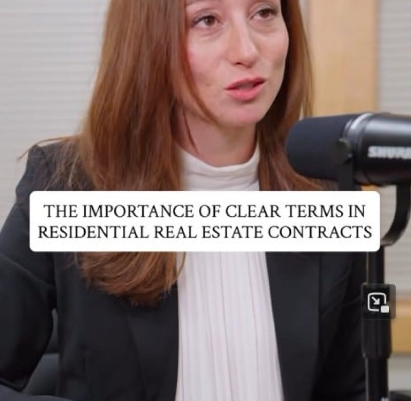 Sabrina Rabban Esq discussing Residential Real Estate contracts in New York