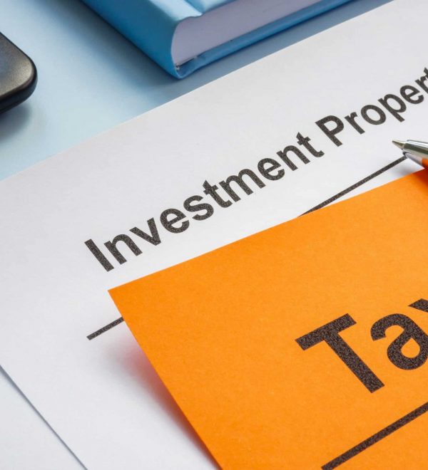 Image of tax forms for investment property.
