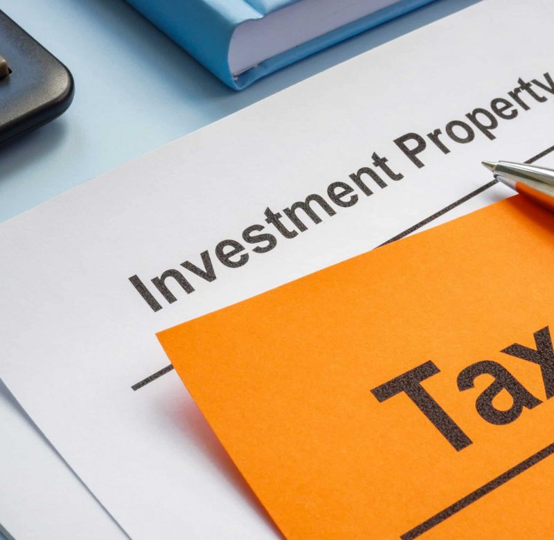 Image of tax forms for investment property.